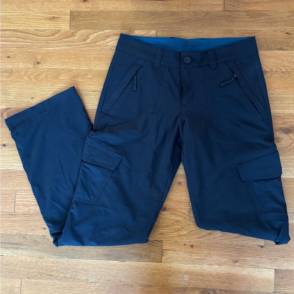 Eddie Bauer Polar Fleece Lined Black Cargo Pants